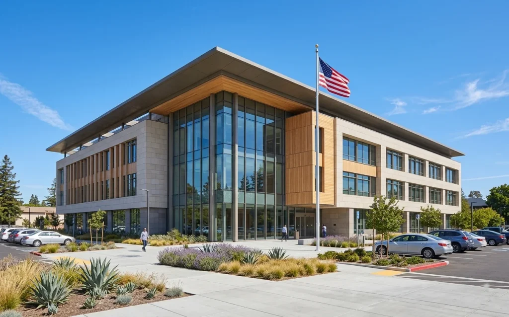 Sunnyvale City Hall where kitchen remodel building permits are issued in Santa Clara County
