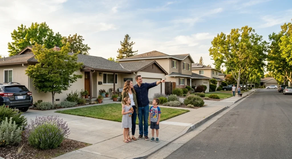 Family in Sunnyvale neighborhood planning a home room addition
